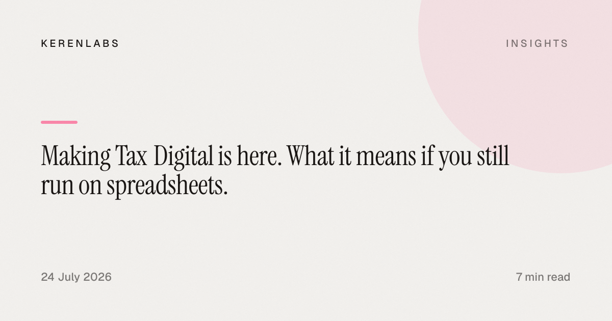 Cover image for an article explaining Making Tax Digital for Income Tax for small businesses and landlords.