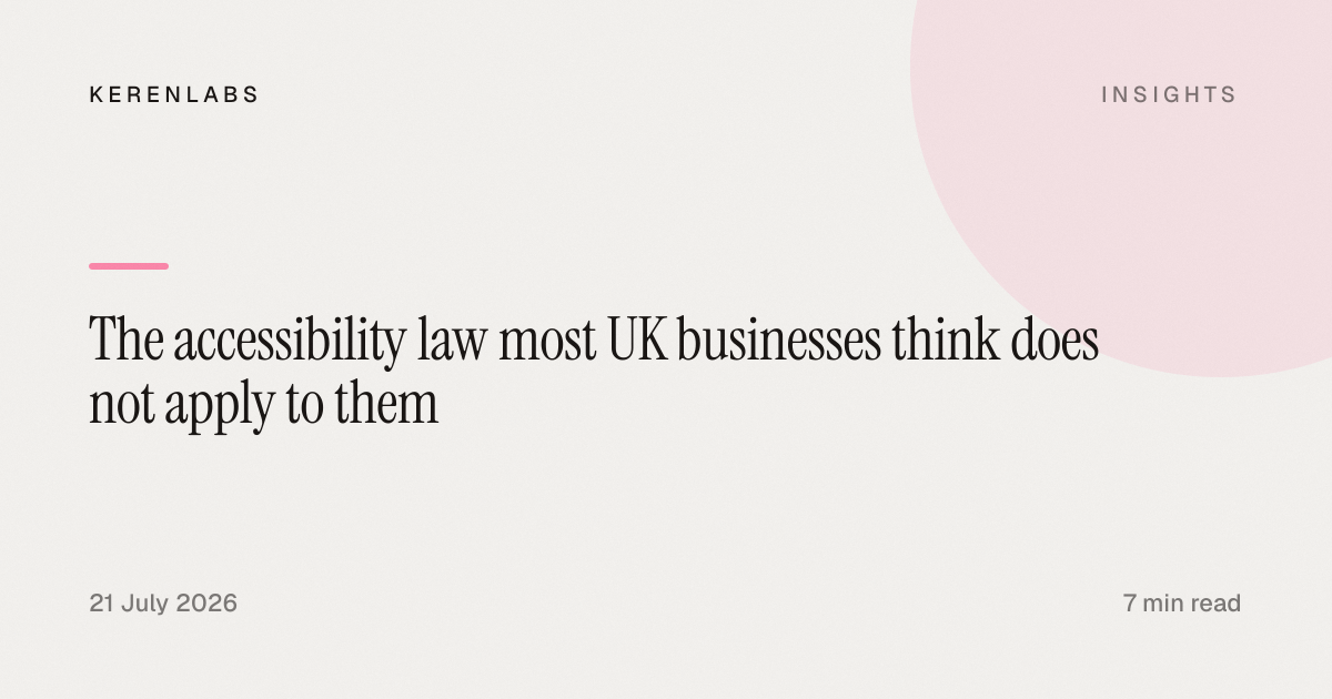 Cover image for an article about the European Accessibility Act and what it means for UK businesses selling to EU customers.