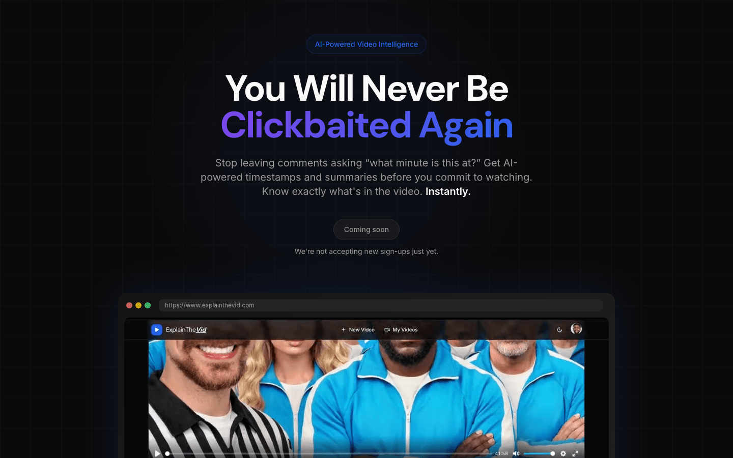 ExplainTheVid website