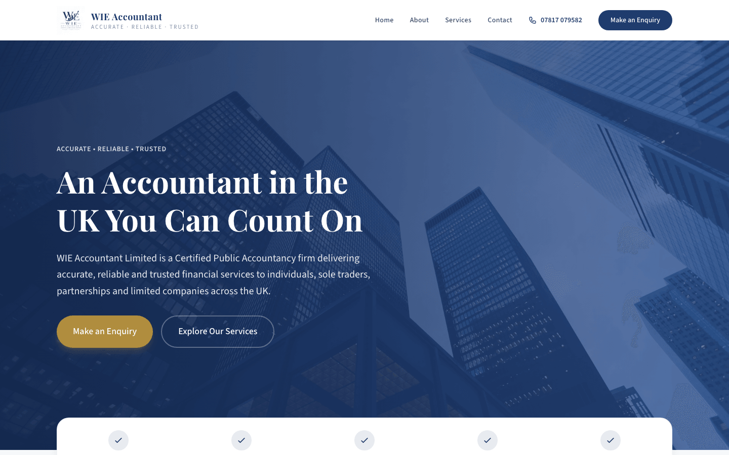 WIE Accountant website